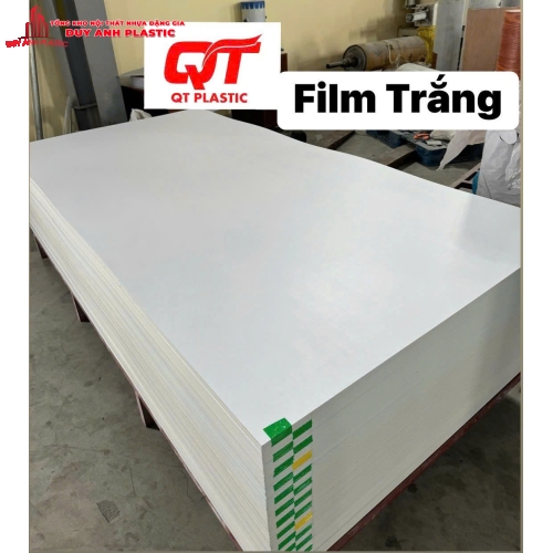 Tấm hậu tủ PVC Film Trắng