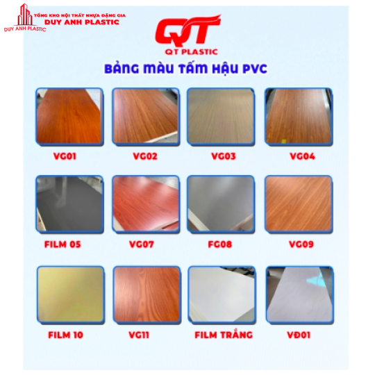Tấm hậu tủ PVC VG03